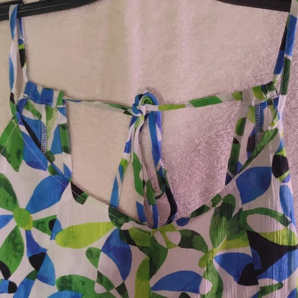 Sanctuary Swim Floral & Nature 1Piece Cover Up Jumper NWT Adjustable Strap M